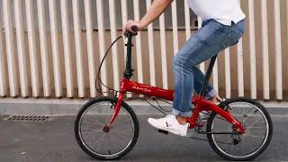 DAHON VYBE D7 gliding away  20 inch folding bike [upl. by Ellerahc]