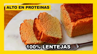 🔶 SOLO con LENTEJAS hace este PAN  FÁCIL Y RÁPIDO Receta sin gluten y vegana [upl. by Nekcarb]