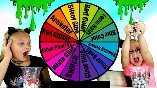 MYSTERY WHEEL Of SLIME Switch Up Challenge [upl. by Tronna]