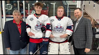 Carter McDougall and Jack McGurn recognized on Friday night [upl. by Nikaniki]