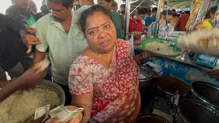 Femous Kumari Aunty Unlimited Food Full Video  Crowd For Meals  Police Stopped Sai Kumari Aunty [upl. by Trev]