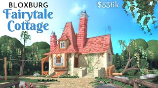 Belles Fairy Tale Cottage in Bloxburg  Speedbuild Part 1 of 2 [upl. by Laitselec]