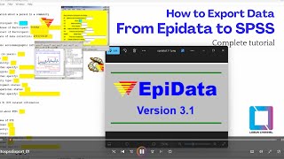 Export data from epidata to SPSS  Epidata v31  Import data in SPSS  Nepali  Lagun Channel [upl. by Lytsirhc]