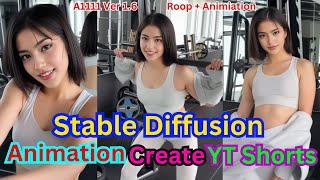 Stable Diffusion Animation Create Youtube Shorts Dance AI Video Tutorial Guide [upl. by Saiasi]