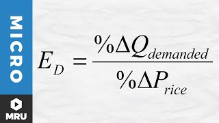 Calculating the Elasticity of Demand [upl. by Marie425]