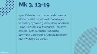 Ewangelia  19 stycznia 2018  Mk 3 1319 [upl. by Meldoh]