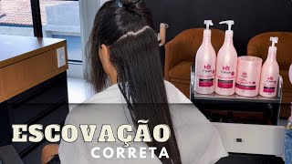 TRATAMENTO PARA CABELOS DANIFICADOS DE LAVATÓRIO  COMO FAZER UMA ESCOVA PERFEITA SEM USAR CHAPINHA [upl. by Enegue]