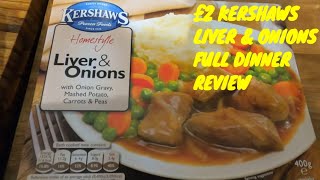 Liver amp onions frozen food review from KERSHAWS Frozen Foods [upl. by Arundel]