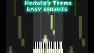 Hedwigs Theme EASY Piano Tutorial shorts [upl. by Ahsaenat]