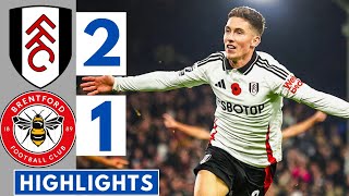 ⚪Fulham vs Brentford 21  All Goals amp Extended HIGHLIGHTS  Premier League [upl. by Riatsila]