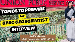 UPSC InterviewGeoscientistDAFHR QuestionsPreparation tipsStrategyTechnical questions [upl. by Siri]