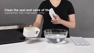 Vacuvita HOW TO clean the container lids [upl. by Gredel184]