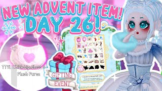 ADVENT DAY 26 OUT NOW We Get MORE TTYL Set Piece ITEMS New TTYL PURSE 🏰 Royale High ADVENT [upl. by Alejandrina]