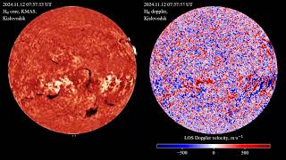 Hα 20241112  Spectroheliograph Data [upl. by Matthews]