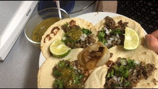 COMO HACER TACOS DE CARNE ASADA RAPIDO Y FACIL RECETA DE TACOS DE ASADA PASO A PASO [upl. by Nyleaj]