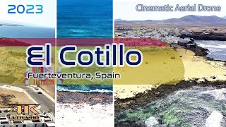 El Cotillo From Above  Fuerteventura  Surf Resort Beach City  Canarias  4K  Aerial Drone 2023 [upl. by Attelra35]