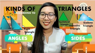 KINDS OF TRIANGLES ACCORDING TO SIDES AND ANGLES [upl. by Dorman849]