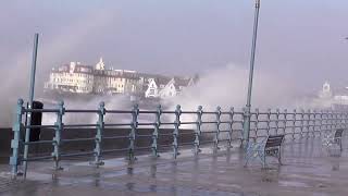 Porthcawl storm surge January 6th 2014 Part 1 [upl. by Ateval]