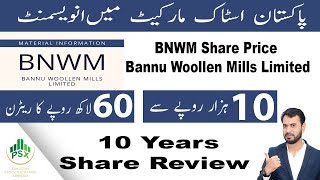 BNWM Share Price  Bannu Woollen Mills Limited [upl. by Eiral]