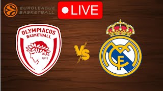 🔴 Live Olympiakos vs Real Madrid  EuroLeague 20232024  Live Play by Play Scoreboard [upl. by Dnaleel]