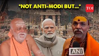 Modi Will Touch Idol All 4 Shankaracharyas to skip Ram temple inauguration in Ayodhya  TOI [upl. by Spielman]