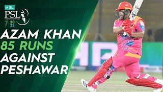 Azam Khan Brutal 85 Runs Against Peshawar  Islamabad United vs Peshawar Zalmi  HBL PSL 7  ML2L [upl. by Ralip]