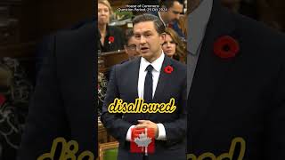 This is why Poilievres questions are disallowed by Speaker Fergus in Question Period [upl. by Merilee861]