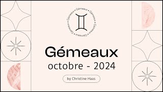 Horoscope Gémeaux ♊️ Octobre 2024 🥨 par Christine Haas [upl. by Noillid]