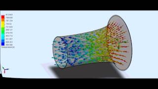 Gas Turbines Exhaust Cone Assignment Flow Simulation [upl. by Serolod]