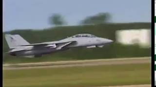 Spectacular F 14 Low Pass Take off [upl. by Nyrem462]