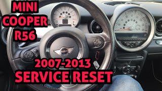 20072013 MINI COOPER R56 HOW TO RESET SERVICE LIFE  OIL LIGHT  OIL LIFE  MAINTENANCE REMINDER [upl. by Patrick]