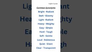 Common Synonyms learnenglish synonyms synonym learn english vocabulary englishexpress [upl. by Ahsirt569]