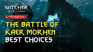 The Battle of Kaer Morhen Defense Choices and Best Choices  Witcher 3 Walkthrough [upl. by Eilrahs511]