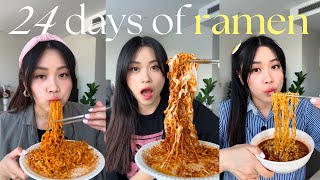 24 days of buldak spicy ramen compilation 🔥🌶 [upl. by Bashemath131]