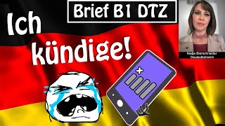 Brief B1 DTZ Kündigung des Handyvertrags [upl. by Mignonne236]