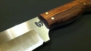 How to make a knife handle step by step [upl. by Bartholemy]