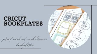 How to Make Bookplate Stickers With Your Cricut [upl. by Dinin]