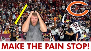 Chicago Bears LOSE To Commanders On Jayden Daniels Hail Mary Matt Eberflus amp Shane Waldron BLOW IT [upl. by Rilda]