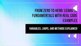 From Zero to Hero Learn C Fundamentals with Real Code Examples csharp csharptutorial [upl. by Atronna]