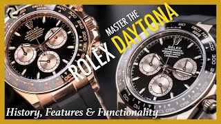 How To Mastering the Rolex Daytona Cosmograph  History Features amp Functionality [upl. by Vitus]