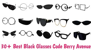 30 Best Black Glasses Codes For Berry Avenue Brookhaven And Other Roblox RP Games Part 2 [upl. by Dnalloh552]