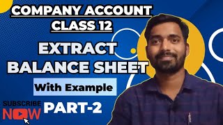 Issue of shares Company Accounts  Class 12  Part 2  BALANCE SHEET [upl. by Corrine484]