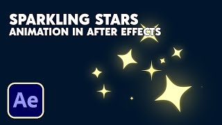 Sparkling Stars Animation in After Effects [upl. by Arch]