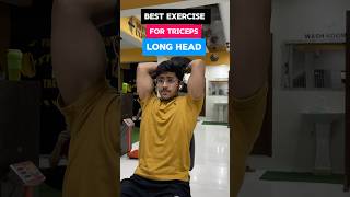 BEST EXERCISE FOR TRICEPS LONG HEAD🥵shorts motivation treanding [upl. by Laehcim117]