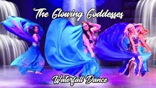 The Glowing Goddesses Waterfall Dance Live at the Summer Shimmies Belly Dance Showcase [upl. by Yelrak654]