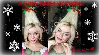 A Who from Whoville  Makeup amp Hair Tutorial [upl. by Nnaeerb]