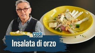 Insalata di orzo con anacardi e feta marinata  Si fa così  Chef BRUNO BARBIERI [upl. by Nyvets]