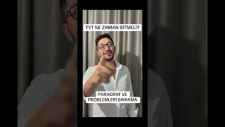 TYT NE ZAMAN BİTMELİ yks aytmatematik ayt tyt [upl. by Island2]