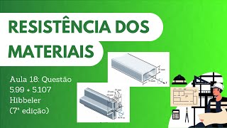 AULA 18 RESISTÊNCIA DOS MATERIAIS  TENSÃO DE CISALHAMENTO MÉDIA QUESTÃO 599 E 5107 [upl. by Siron]