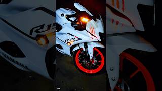 R15 V4 White Colur Modification r15 r15v4 bike shorts [upl. by Leidgam588]